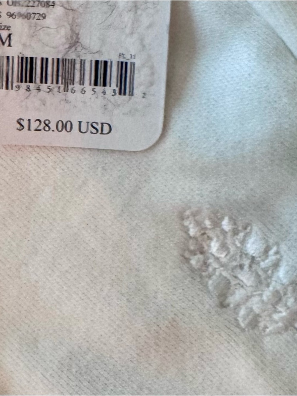 NWT Free People Movement For The Win Logo Half Zip White Burgundy Sweatshirt Med - Picture 8 of 9